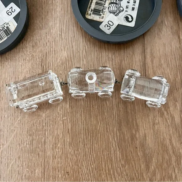 3 PCs NIB Vtg Swarovski Crystal "When We Were Young" Train Cars Wagon Carriage‎ - Picture 4 of 6